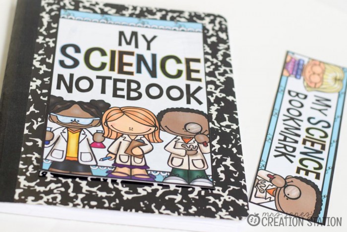 Science Notebook - Science Bookmark - MJCS