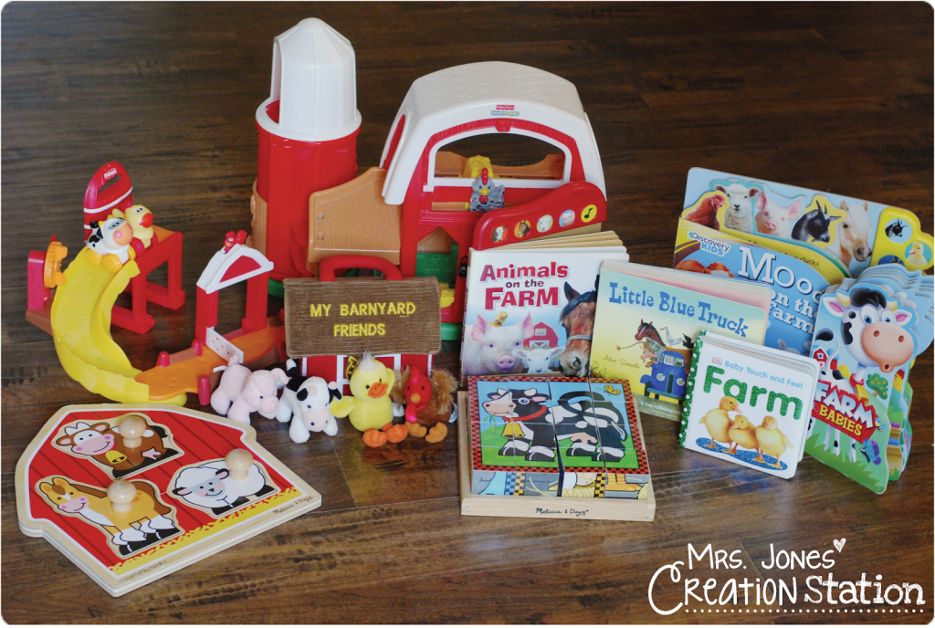 Farm Toys and Books for Babies and Toddlers- Mrs. Jones Creation Station