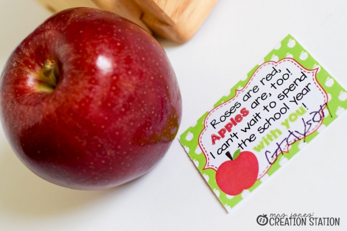 FREE Apple Teacher Gift Tags