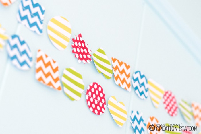 Bright DIY banner with a Cricut Explore and simple touches for homeschool classroom decorations