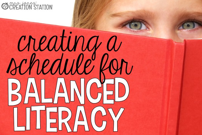 Creating a class schedule to promote balanced literacy