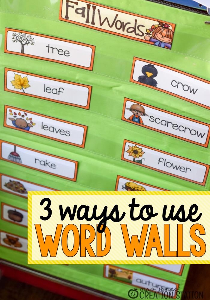3 Ways to Use Word Walls