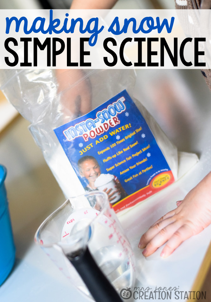 Simple Science Activity | Making Snow - Mrs. Jones' Creation Station