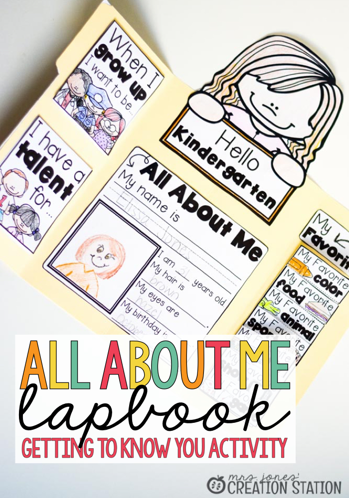 All About Me Lapbook Activity MJCS.001