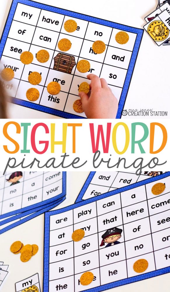 Sight Word Bingo Game for small groups and literacy centers