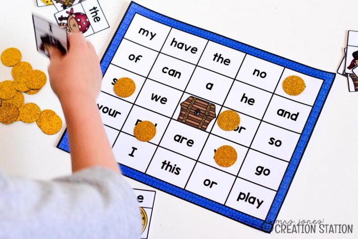 Sight Word Bingo Game for small groups and literacy centers