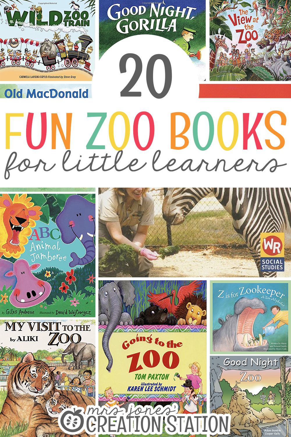 20 Zoo Books for Little Learners - Mrs. Jones Creation Station