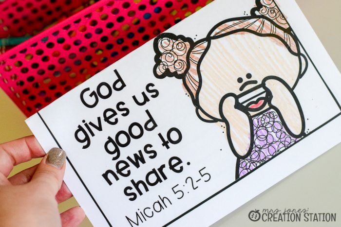 Micah Shares the Good News About Jesus- a Good News bible activity- Mrs. Jones Creation Station