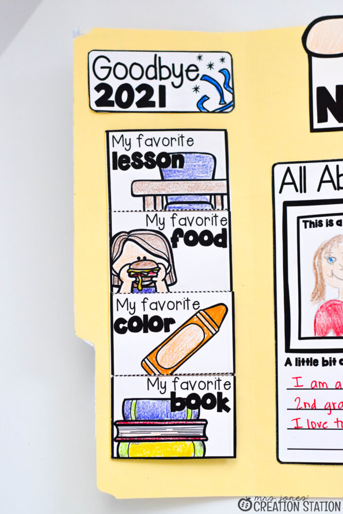 new year lapbook for classroom students