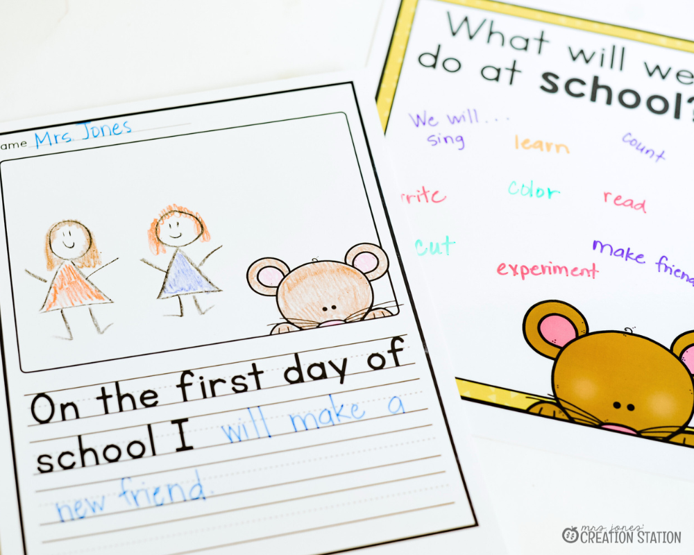 BACK TO SCHOOL LESSONS FOR LITTLE LEARNERS - Mrs. Jones Creation Station