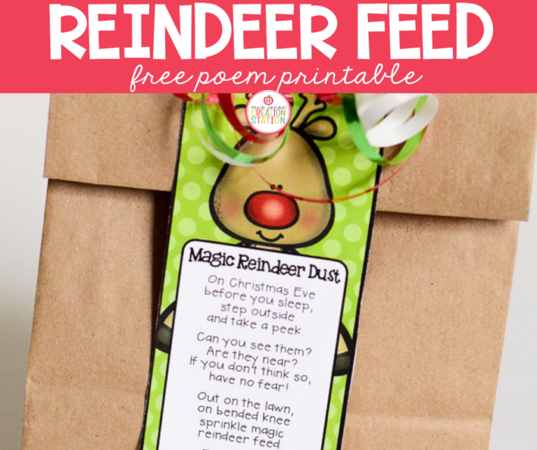 Reindeer Feed Free Printable - Mrs. Jones Creation Station